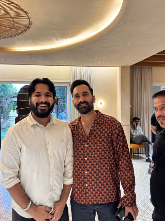 Noor Anand with Dinesh Karthik